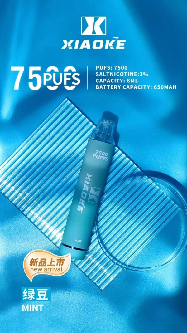 XIAOKE 7500 PUFFS 梟客棄式抛電子煙 一次性霧化桿推薦·