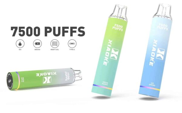 XIAOKE 7500 PUFFS 梟客棄式抛電子煙 一次性霧化桿推薦·